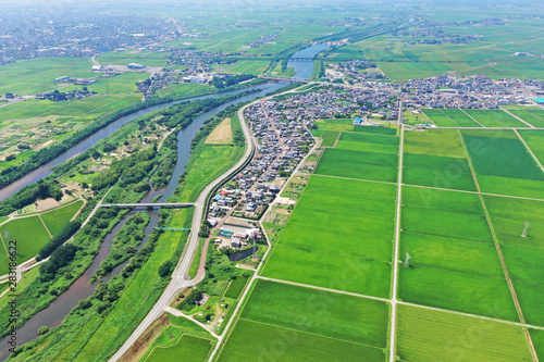新潟県の田園風景