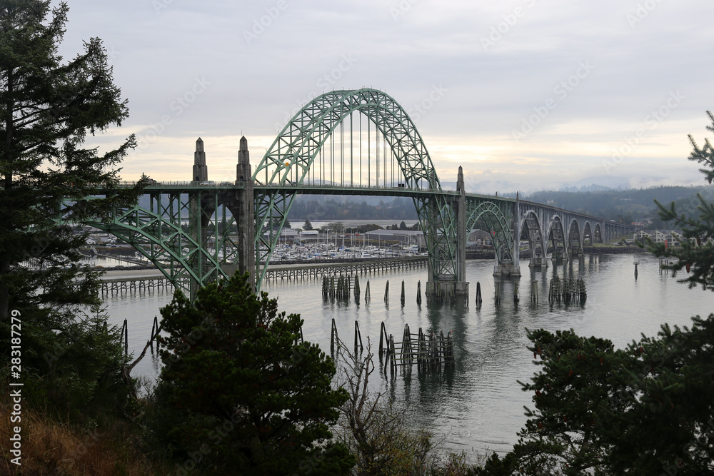 Steel bridge in the State of Washington