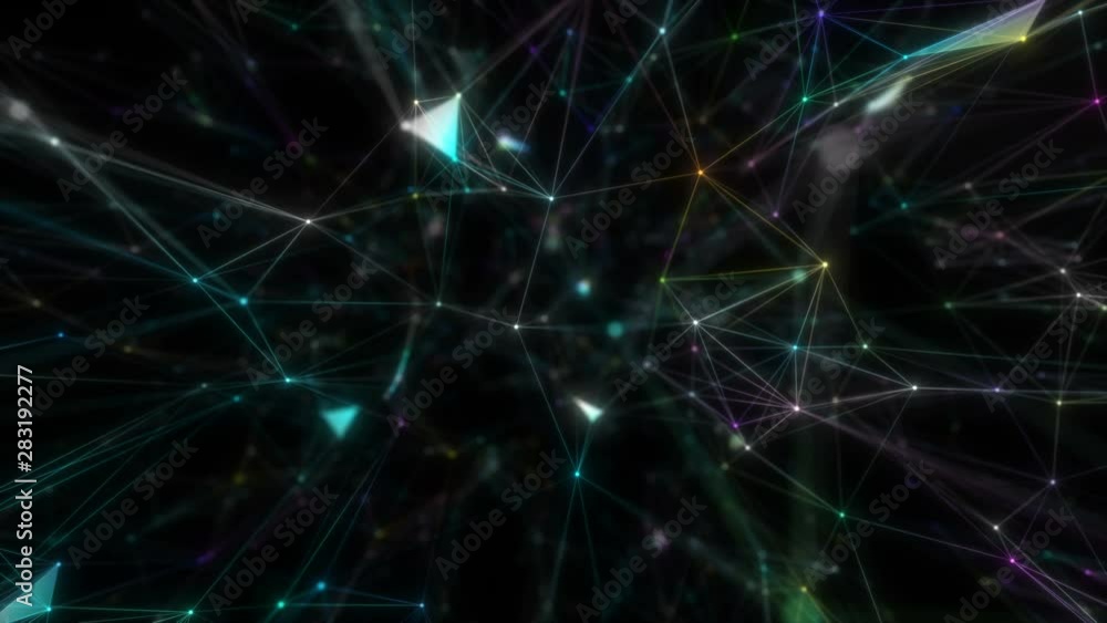 The camera changes the focal length. Original organic motion and depth of field settings. Interesting background with neon bright plexus shapes. The camera changes the focal length. Original organic motion and depth of field settings. Interesting background with neon bright plexus shapes.
