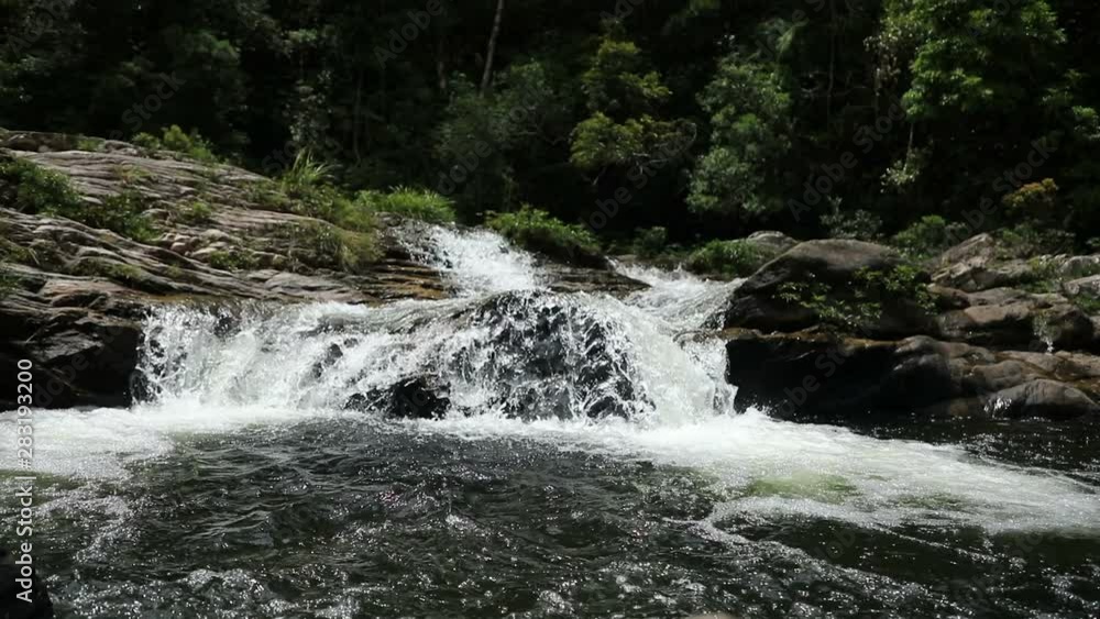 Sister Waterfall Landscape, nature of the southern part of Hainan Province, China Sister Waterfall Landscape, nature of the southern part of Hainan Province, China