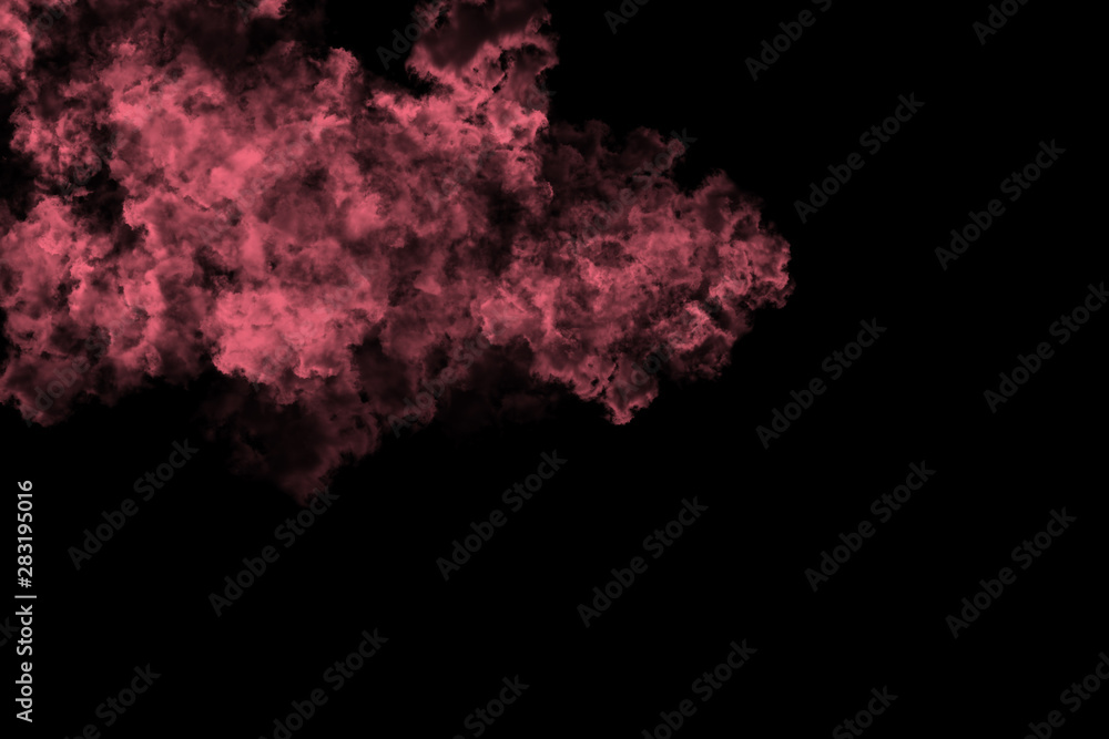 abstract colored dust explosion on a black background.abstract powder splatted background. abstract colored dust explosion on a black background.abstract powder splatted background.
