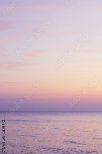 pastel colours gradient sky, calm evening