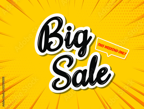 big sale banner template.Vector background