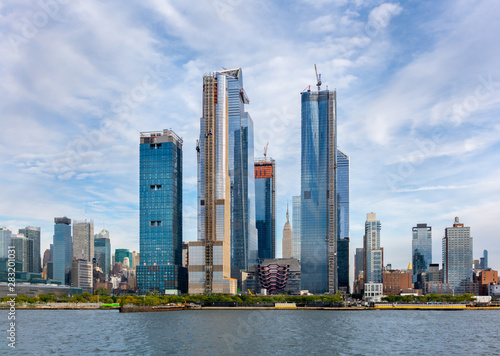 Fototapeta Cityscape of new skyscrapres in  Hudson Yard, New York.