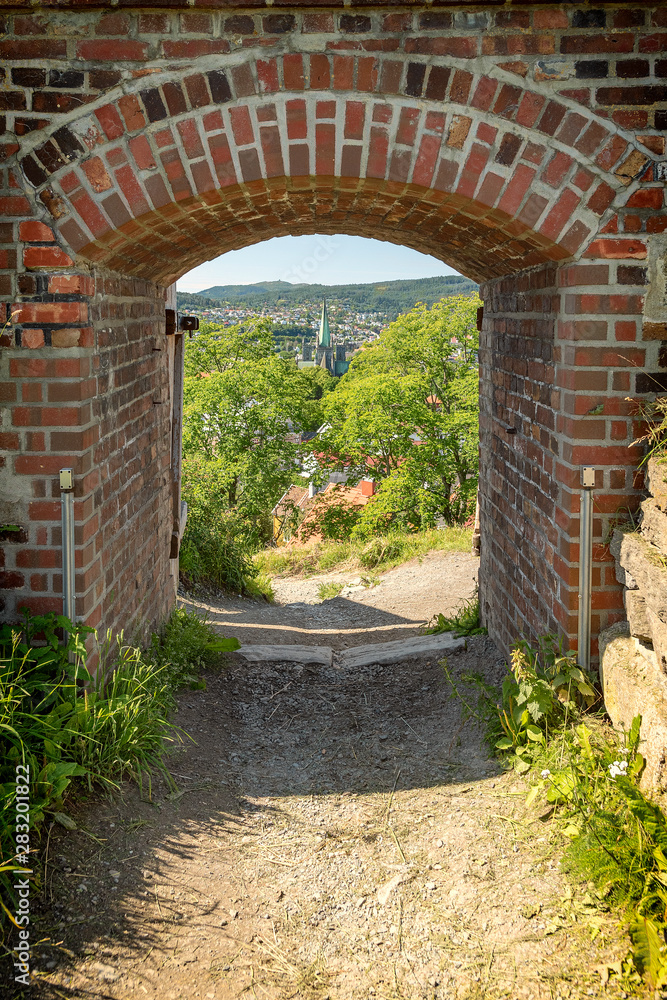 Trondheim Kristiansten Fortress Archway View