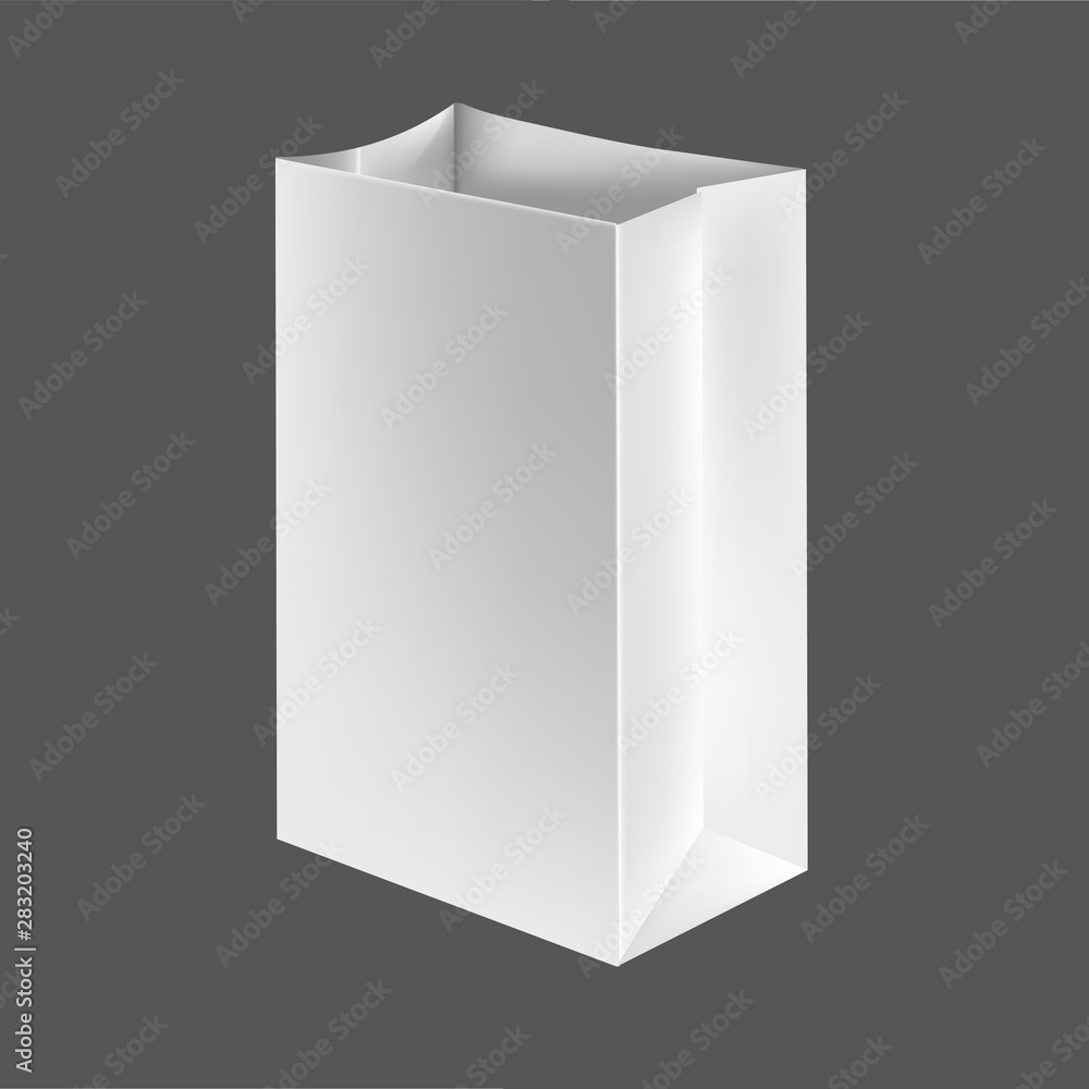 Blank paper luxury gift package in White with handle mockup realistic illustration isolated on background. Empty shopping bag for advertising and branding. Rasterized Copy Blank paper luxury gift package in White with handle mockup realistic illustration isolated on background. Empty shopping bag for advertising and branding. Rasterized Copy