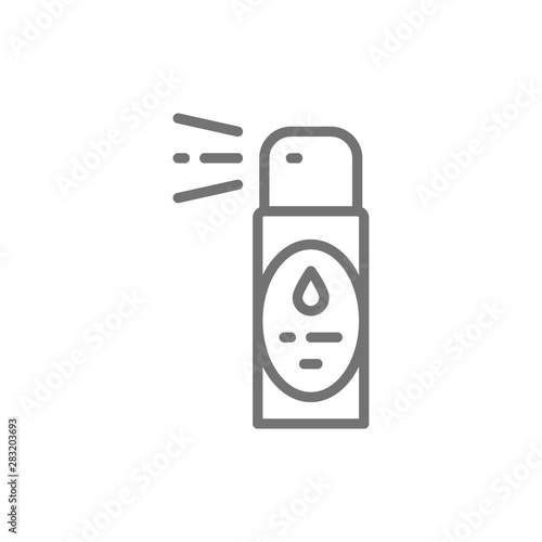 Vector air freshener, flavoring, aromatherapy line icon.