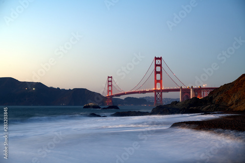 Golden Gate Bridge from the beach