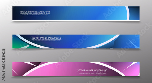 Set banner background with multicolor composition . vector design illustration