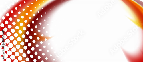 Wallpaper Mural Trendy abstract wave blur pattern, multicolored lines on white background for wallpaper design. Colorful background vector. Creative vector element. Torontodigital.ca