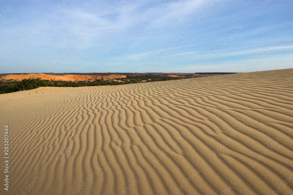Naklejka premium Sanddüne Verwehungen