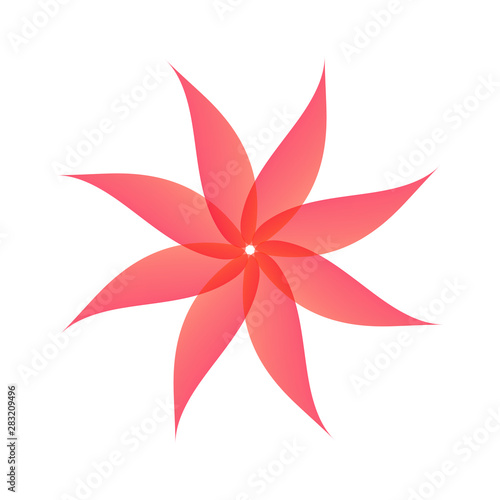 Abstract template pattern. Floral shape. Element for design.