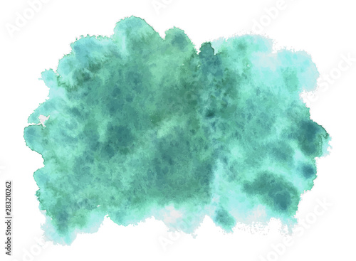 Vector watercolor blue abstract handmade background