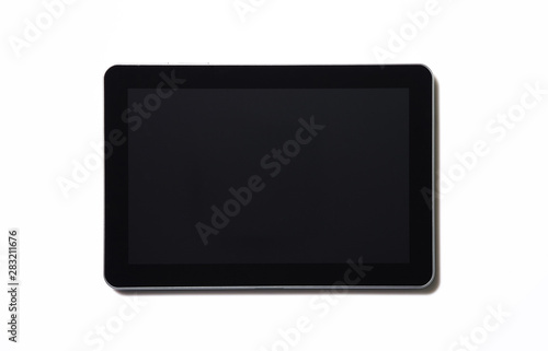 Tablet PC on white background.