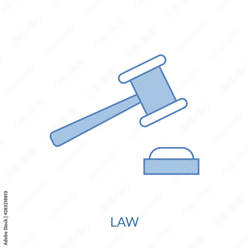 Law concept line icon. Simple element illustration Law concept line icon. Simple element illustration