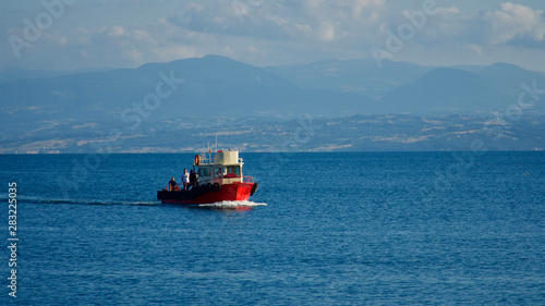 Fishing and sightseeing boats in Sinop harbor