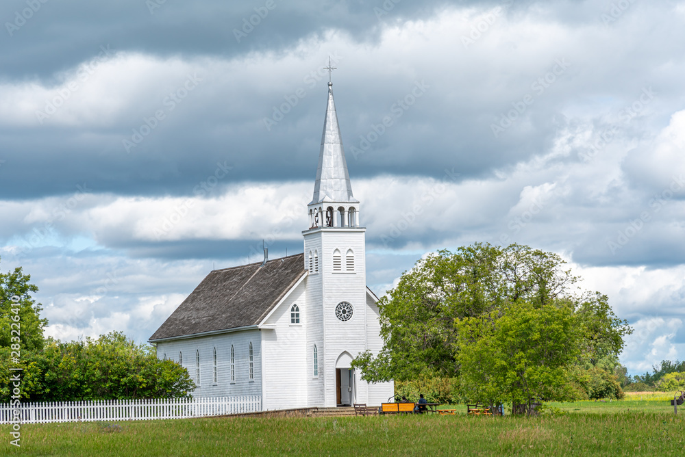 The Saint Antoine de Padoue Roman Catholic church at Batoche, Saskatchewan. The Saint Antoine de Padoue Roman Catholic church at Batoche, Saskatchewan.