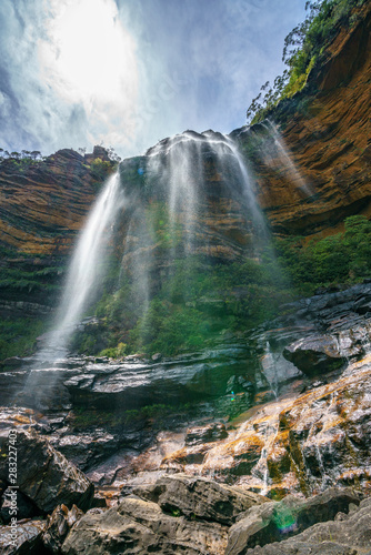 sun over wentworth falls  blue mountains national park  australia 14