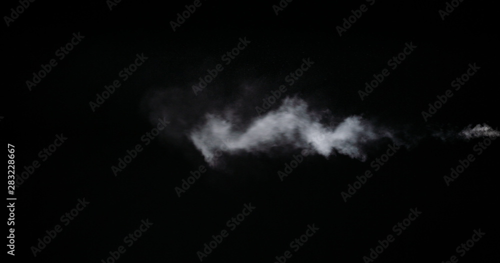 Fototapeta White steam from air saturator