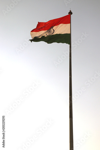 Photography Indian National Flag waving