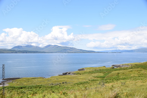 The island of Mull viewed from Kerrera, Argyll, Scotland