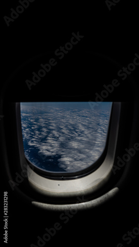 view from airplane window