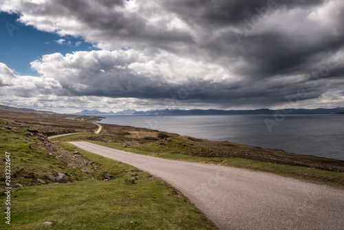 View across Inner Sound towards Skye in Scotland photo