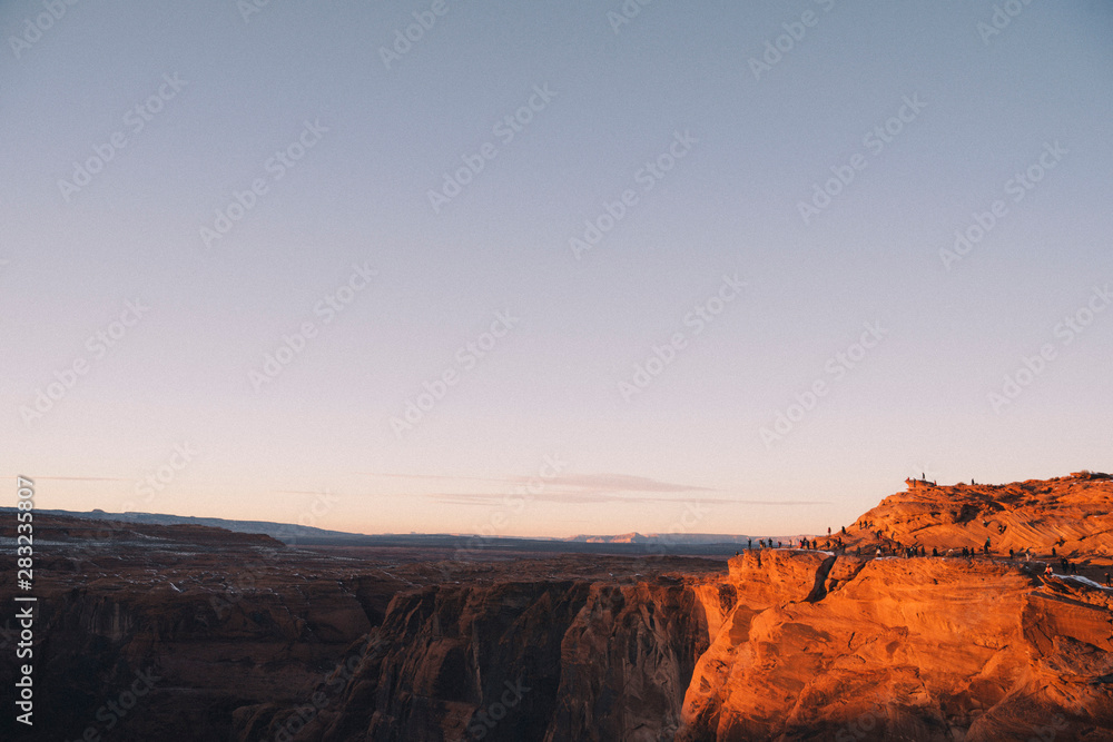 sunset in grand canyon