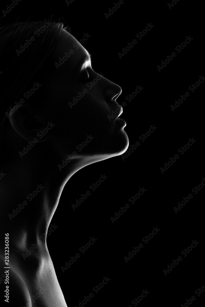 young female profile young female profile
