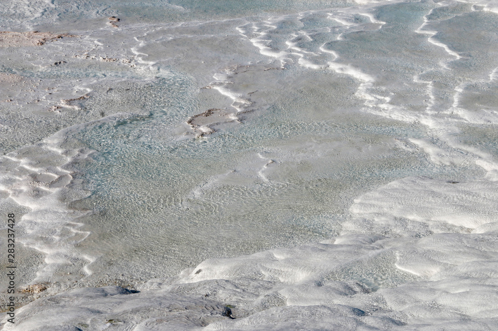 Naklejka premium pamukkale glacier in denizli turkey