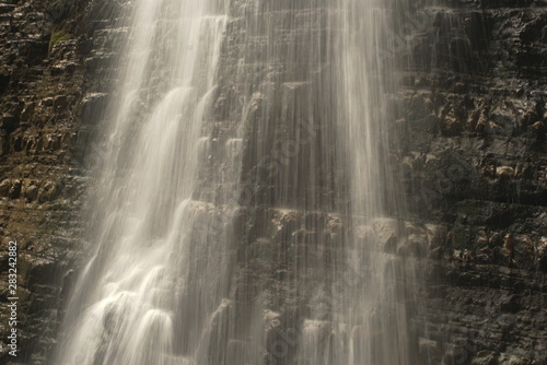 Waterfall. Waterfall in the Carpathian Mountains, Manyava village Ukraine © taraskobryn