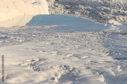 pamukkale glacier in denizli turkey