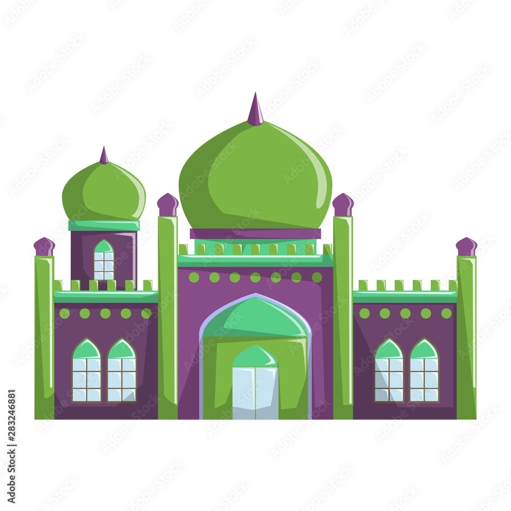 Beautiful Mosque building vector illustration, Islamic religion ...