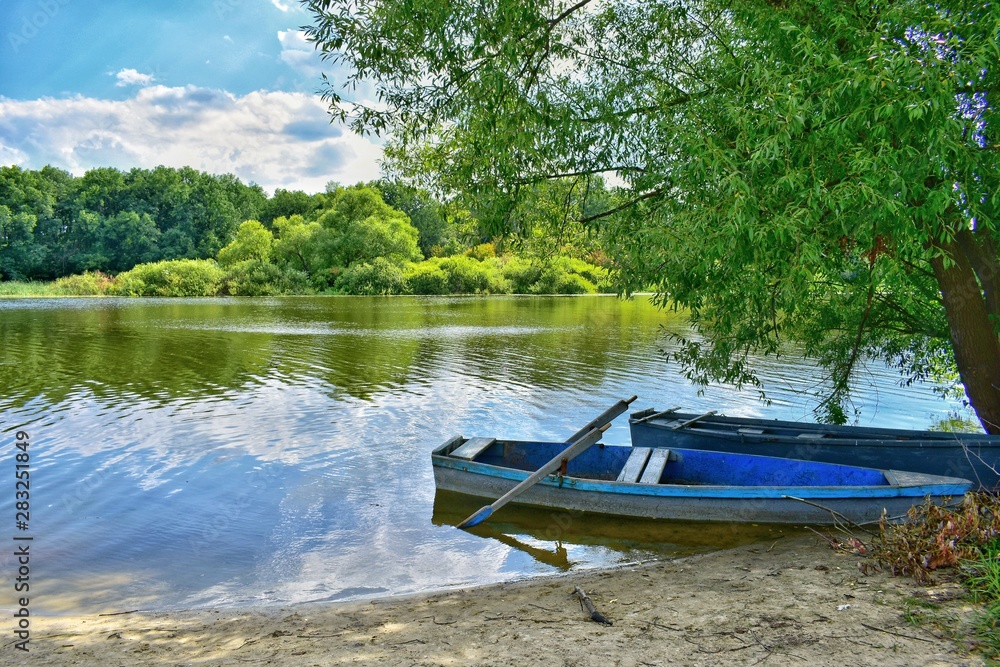 boat on the lake