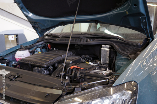 Auto repair service. Services car engine machine concept. © Орлов Александр