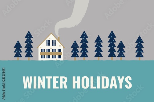 winter poster minimal