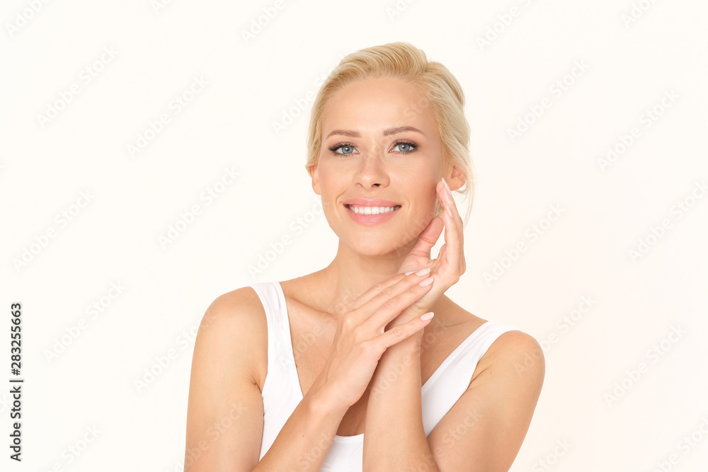 Beautiful, fresh and clean skin after facial treatment. Beautiful, fresh and clean skin after facial treatment.