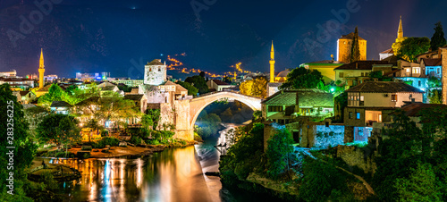 The Old Bridge in Mostar, Bosnia and Herzegovina photo