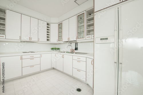 Modern  bright  clean  kitchen interior 