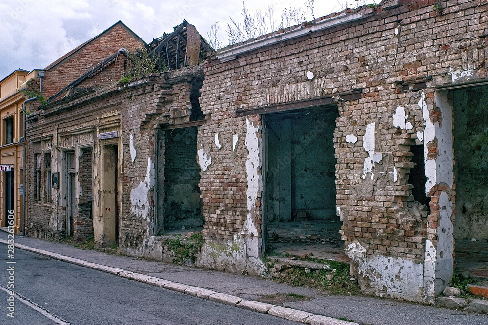 Vukovar, Croatia. 19 August 2005 Battle of Vukovar. Showing the
