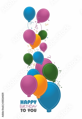 Balony - Happy Birthday