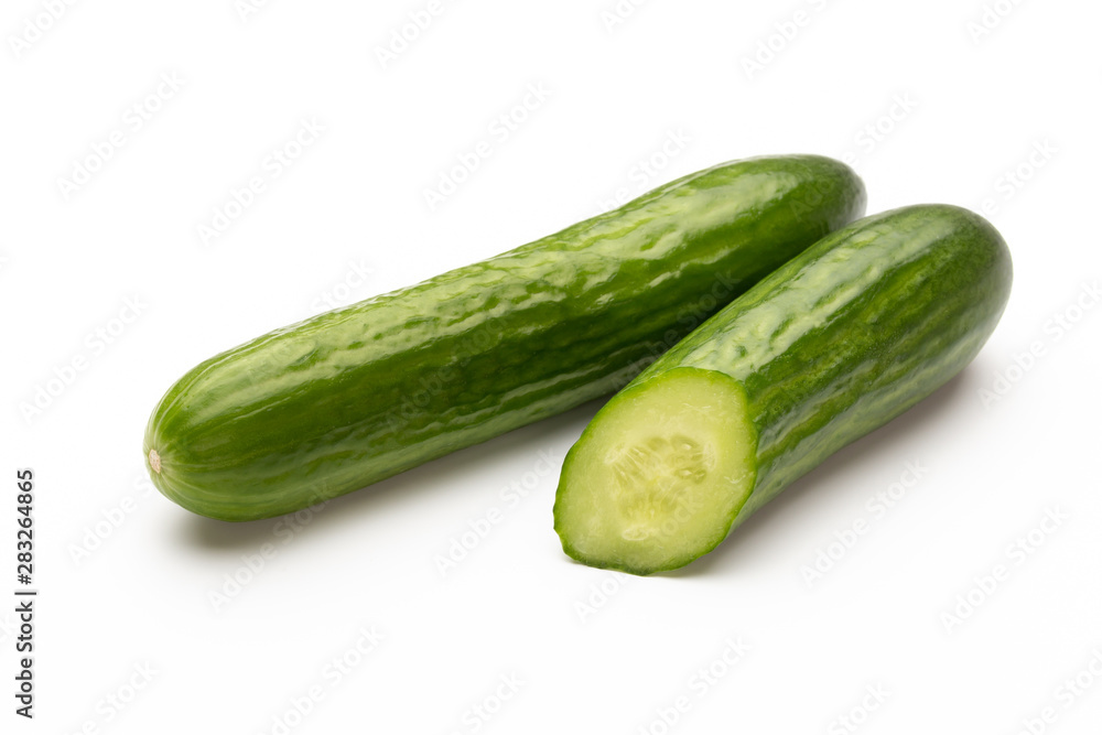 Fresh cucumber on white background. Fresh cucumber on white background.