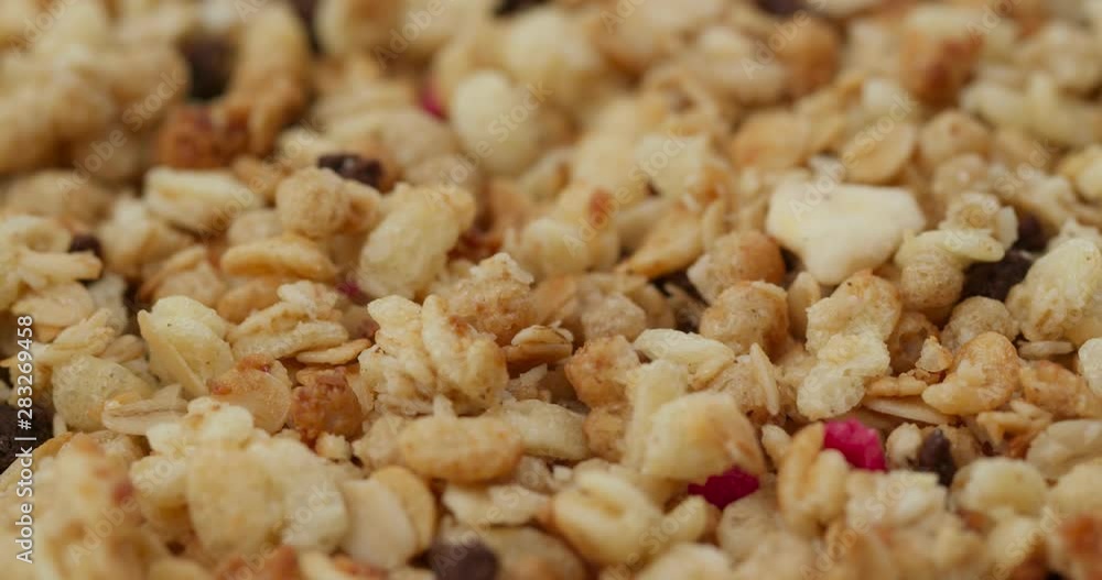 Stack of oat cereal breakfast Stack of oat cereal breakfast