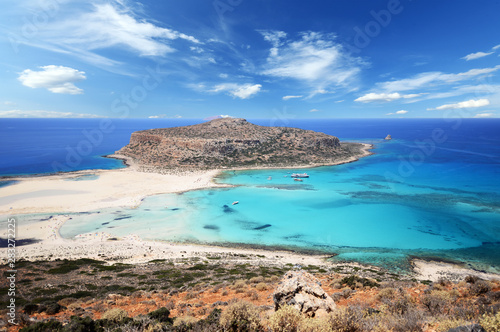 Famous Balos lagoon, Crete, Greece photo