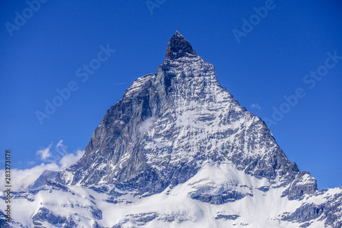 Nice view of Matterhorn in Swiss Alps, Switzerland © Filip Rytych