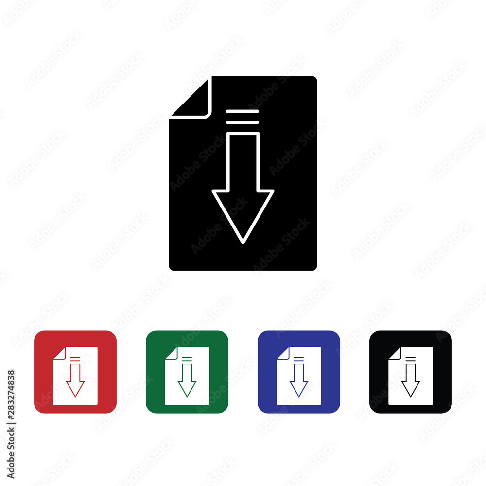 Document arrow down, file vector icon. Premium quality graphic design icon. One of the collection icons for websites, web design, mobile app Document arrow down, file vector icon. Premium quality graphic design icon. One of the collection icons for websites, web design, mobile app
