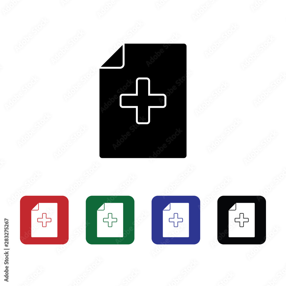 Document medical, file vector icon. Premium quality graphic design icon. One of the collection icons for websites, web design, mobile app Document medical, file vector icon. Premium quality graphic design icon. One of the collection icons for websites, web design, mobile app