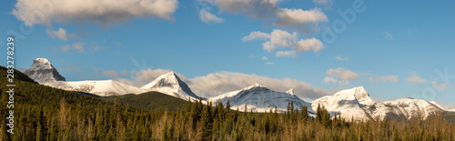 winter mountain landscape panorama