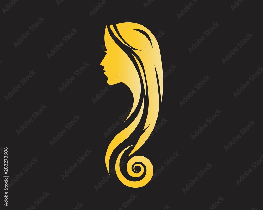 Beauty Women face silhouette character Logo Template Beauty Women face silhouette character Logo Template