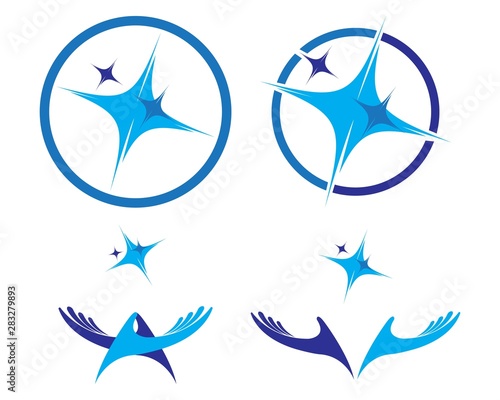 Star Logo Template vector icon illustration design